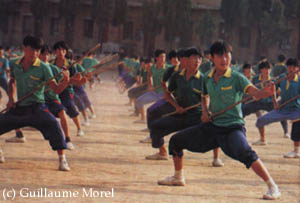 Enfants � l'entra�nement